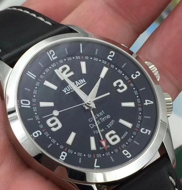 Vulcan Cricket Aviator Dual Time, ref. 100133.212, Handtassen en Accessoires, Horloges | Kinderen, Gebruikt, Ophalen of Verzenden