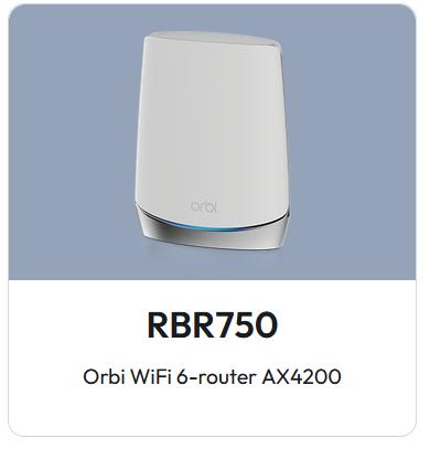 Netgear Orbi Mesh WiFi-6 AX4200 systeem, 1 + 3 stuks, Computers en Software, Ophalen of Verzenden, Zo goed als nieuw, Netgear