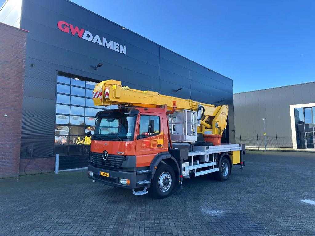 Mercedes-Benz Atego 1823 Multitel J 328 Alu 28 Mtr., Autos, Camions, ABS, Air conditionné, Rétroviseurs électriques, Radio, Attache-remorque