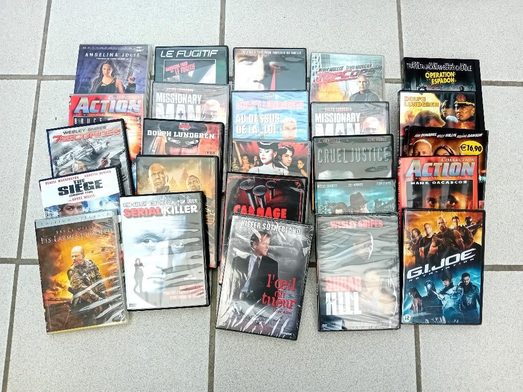 lot 50 dvd's, films, lot nr. 1, Ophalen, Gebruikt, Actie
