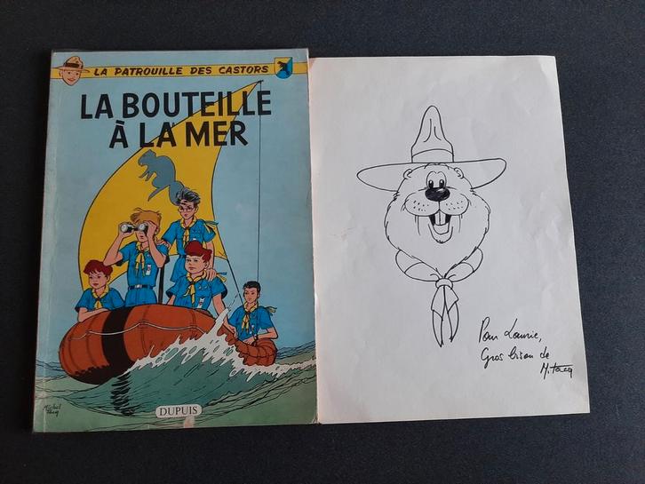 Patrouille des Castors : La bouteille à la mer EO + Dédicace, Livres, BD