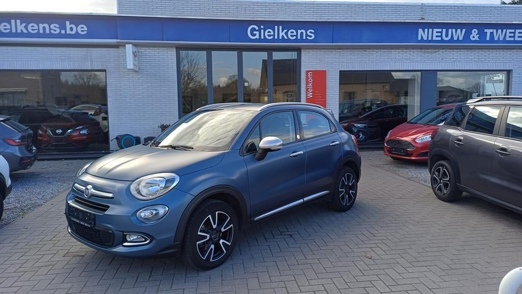 Fiat 500X 1.6i Mirror/GPS/1 j.garantie, Auto's, Fiat, Voorwielaandrijving, Stof, 4 cilinders, Blauw