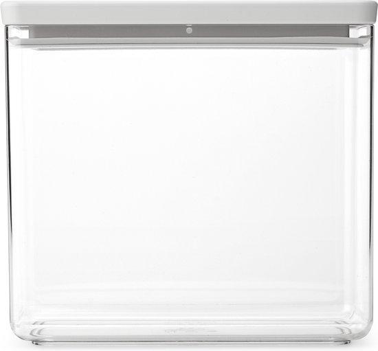 Brabantia Tasty+ Voorraadbus-Stapelbaar-3,5 l - Light Grey, Huis en Inrichting, Keuken | Tupperware, Zo goed als nieuw, Ophalen of Verzenden