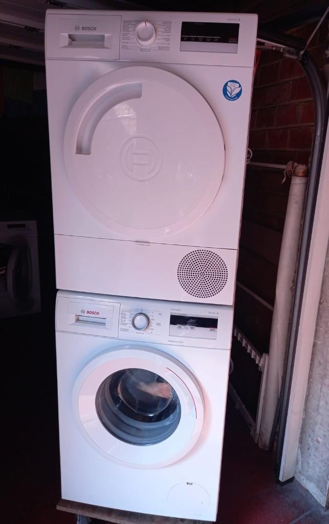 Bosch A+++ wasmachine. Bosch droger 8 kg, Ophalen, Zo goed als nieuw