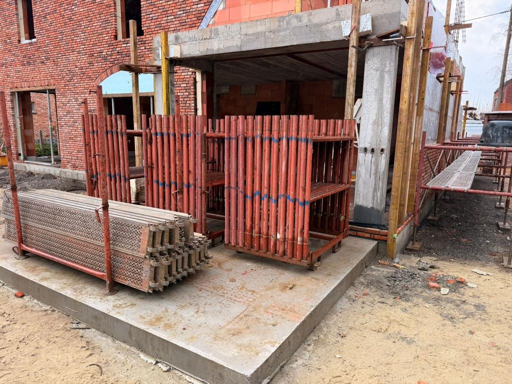 stelling, Enlèvement, Utilisé, Échafaudage de façade, 5 mètres de hauteur ou plus