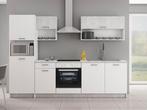 Cuisine complète d'aspect blanc/béton - spacieuse!, Neuf, Enlèvement ou Envoi, 150 à 200 cm, 200 cm ou plus