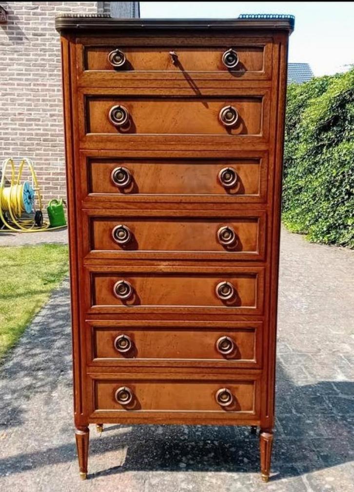 Antieke Franse semainier, Antiek en Kunst, Antiek | Meubels | Tafels, Ophalen