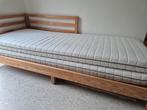 Uitschuifbaar bed - zetelbed, Ophalen, Gebruikt, Bruin, Tweepersoons