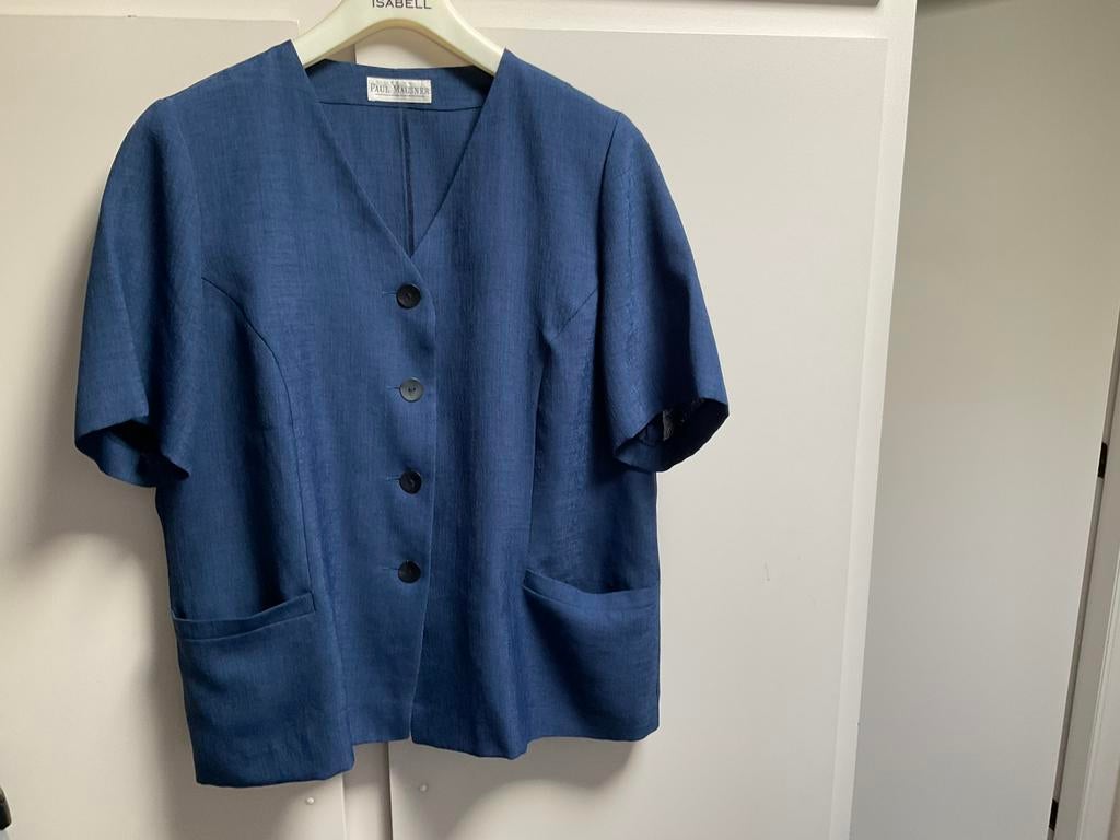 Vestje met korte mouw merk Paul Mausner maat 46 en broek, Kleding | Dames, Ophalen of Verzenden, Zo goed als nieuw, Maat 46/48 (XL) of groter