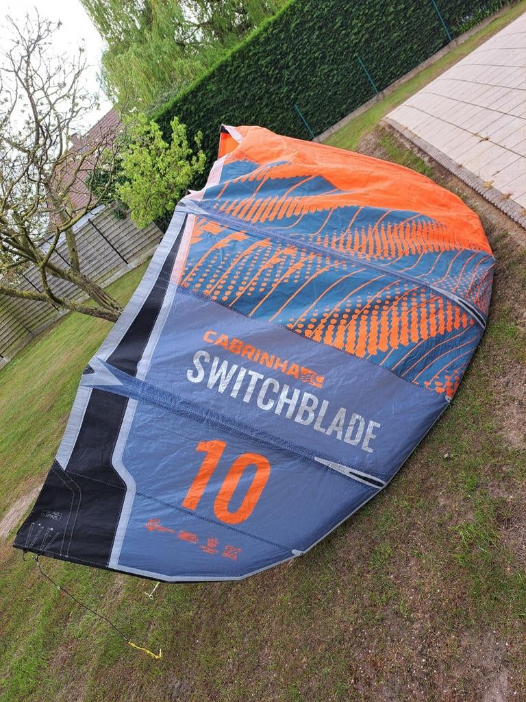 Cabrina Switchblad 10 meter plus bar, Watersport en Boten, Kitesurfen, Ophalen, Kite