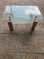Table basse en verre à deux niveaux, Maison & Meubles, Tables | Tables de salon, Comme neuf, 50 à 100 cm, 50 à 100 cm, Moins de 50 cm