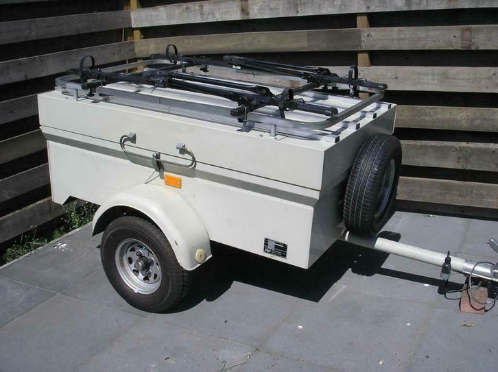 Bagagewagen Saris, IZGST (met Thule fietsenrek), Auto diversen, Aanhangers en Bagagewagens, Gebruikt, Ophalen