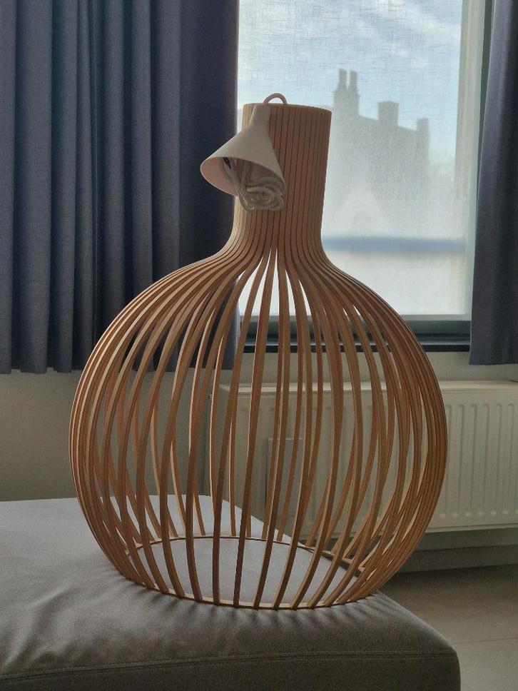 Secto design octo 4240 hanglamp, Huis en Inrichting, Lampen | Hanglampen, Zo goed als nieuw, 50 tot 75 cm, Hout, Ophalen