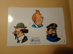 Vel met 3 stickers van Kuifje - Personages, Ophalen of Verzenden, Kuifje, Zo goed als nieuw, Plaatje, Poster of Sticker