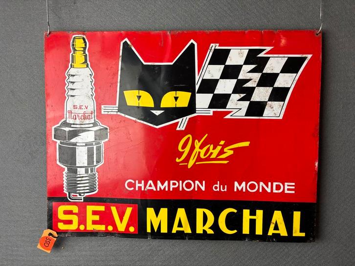 Sev Marchal oud reclamebord blik geen emaille, Verzamelen, Merken en Reclamevoorwerpen, Zo goed als nieuw, Reclamebord, Ophalen of Verzenden