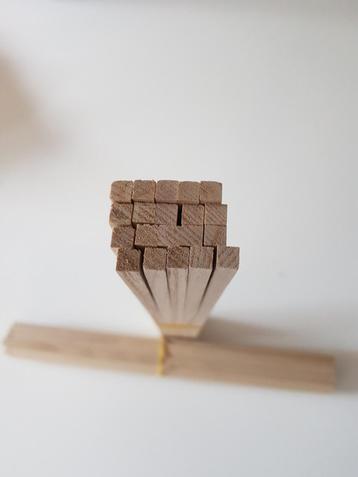 Bois de balsa, 39 pièces, L : 30 cm L : 0,6 cm H : 0,6 cm, Hobby & Loisirs créatifs, Enlèvement ou Envoi, Neuf