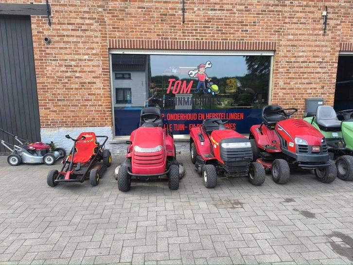 onderhoud-herstellen tuinmachines,grasmaaier,zitmaaier, Tuin en Terras, Grasmaaiers, Zo goed als nieuw, Ophalen