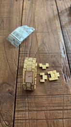 Dolce & Gabbana horloge goud met steentjes, Handtassen en Accessoires, Ophalen, Polshorloge, Zo goed als nieuw, Dolce & Gabbana
