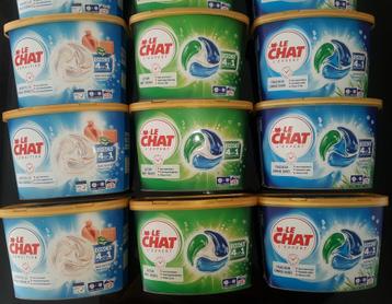 Lessives Le Chat capsules 23-25 doses - 3 sortes, Envoi, Produit de nettoyage