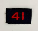 WW2 RARE 41 royal marines commando title cash tape, Verzenden, Marine, Embleem of Badge