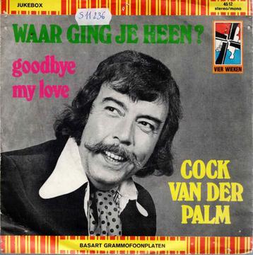 vinyl 7"    -   cock van der palm waar ging je heen   ..... beschikbaar voor biedingen