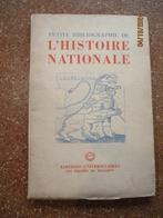 Boekje: L'Histoire nationale BXL 1946, Verzamelen, Militaria | Algemeen, Ophalen of Verzenden