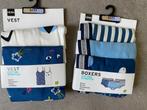 Hema - Set 3 boxershorts + 2 hemdjes meisje. Maat 86/92