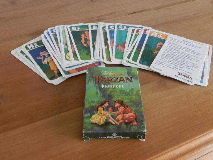 Jeu Tarzan Disney Quartet, Collections, Disney, Utilisé, Enlèvement ou Envoi