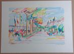 OLIVIER ZLATKU / NICE PROMENADE D'ANGLAIS KLEURLITHO 56x76cm, Enlèvement ou Envoi