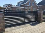 LAmellen schuifpoort 4x1,2 incl fundatie,motor en montage, Ophalen, 100 tot 150 cm, Schuifpoort, Nieuw