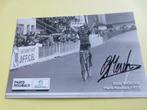 wielerkaart 1973 paris roubaix eddy merckx   signe, Comme neuf, Envoi