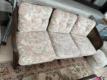 Salon in rotan, Huis en Inrichting, Ophalen, Gebruikt