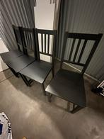 Set 4 stoelen ikea samen 10 euro, Ophalen, Gebruikt, Zwart, Vier