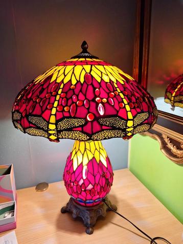 Tiffany Lamp Studio stijl Red Dragonfly 