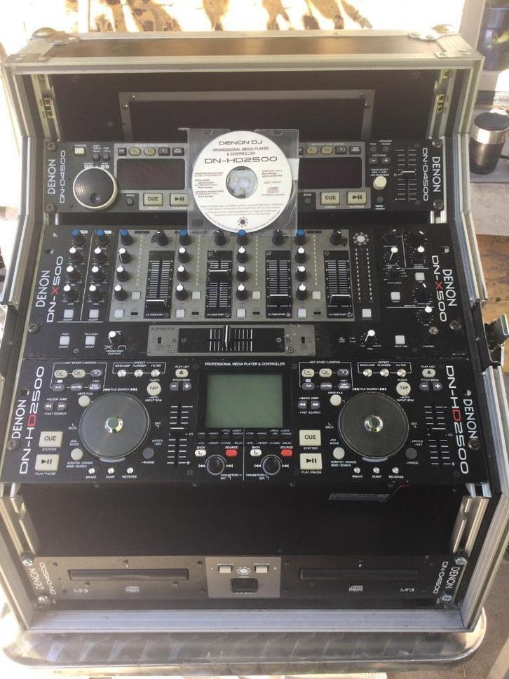 DENON kit mix complet  2X PC/ 2X USB /2X DISQUE DUR/ 2X CD, Muziek en Instrumenten, Dj-sets en Draaitafels, Gebruikt, Dj-set, Denon