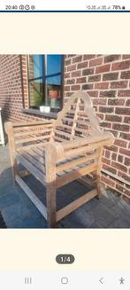 Mooie teak tuinbank, Tuin en Terras, Ophalen, Zo goed als nieuw
