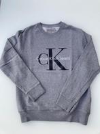 Calvin Klein Jeans sweatshirt met logo - grijs - maat S, Kleding | Heren, Truien en Vesten, Maat 46 (S) of kleiner, Gedragen, Grijs
