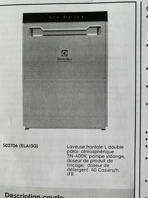 Electrolux professionele dubbelwandige vaatwasser, Zakelijke goederen, Horeca | Keukenapparatuur, Ophalen