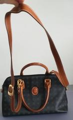 KENZIA VINTAGE HANDTAS MET AFNEEMBARE DRAAGRIEM, Handtassen en Accessoires, Handtas, Gebruikt, Ophalen of Verzenden, Bruin