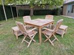 Ensemble de jardin en bois de teck, Jardin & Terrasse, Salons de jardin, Comme neuf, Enlèvement, Bois de teck
