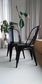 Twee Tolix stijl eetstoelen, Maison & Meubles, Deux, Enlèvement, Utilisé, Métal
