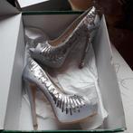zilver pumps, Pumps, Verzenden, Zo goed als nieuw, Grijs