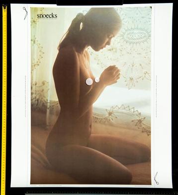 6 Snoecks vintage posters jaren '70 beschikbaar voor biedingen