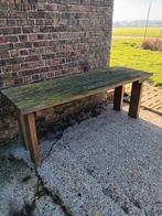 Zelf gemaakte tuintafel en 2 banken, Tuin en Terras, Tuintafels, Ophalen of Verzenden, Zo goed als nieuw