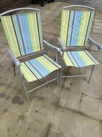 2 camping stoelen, Caravanes & Camping, Meubles de camping, Enlèvement, Comme neuf, Chaise de camping