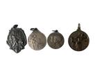 Lot van vier Belgische medailles, Postzegels en Munten, Overige materialen, Ophalen of Verzenden