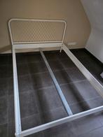 Bed 140cm +2 lattenbodems + 2 opberglades op wieltjes, Huis en Inrichting, Ophalen, Gebruikt
