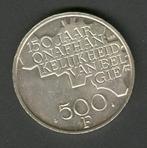 Belgie 2x muntstuk 500fr - Vlaams 1980, Timbres & Monnaies, Monnaies | Belgique, Enlèvement ou Envoi, Monnaie en vrac, Plaqué argent