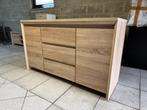 Modern eiken-look dressoir van JYSK – veel opbergruimte!, Ophalen, Gebruikt, 100 tot 150 cm, Eikenhout
