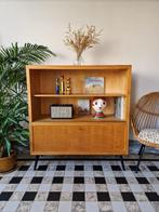 Vintage midcentury boekenkast | vitrinekast | kast | retro, Ophalen, Gebruikt, 100 tot 150 cm, Vintage